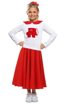 Child Rydell High Cheerleader Costume for Girls