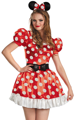 Red Minnie Classic Adult Costume