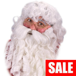 Santa Wig Beard Eyebrows Set