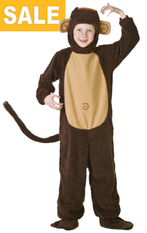 Kids Curious George Costume XL